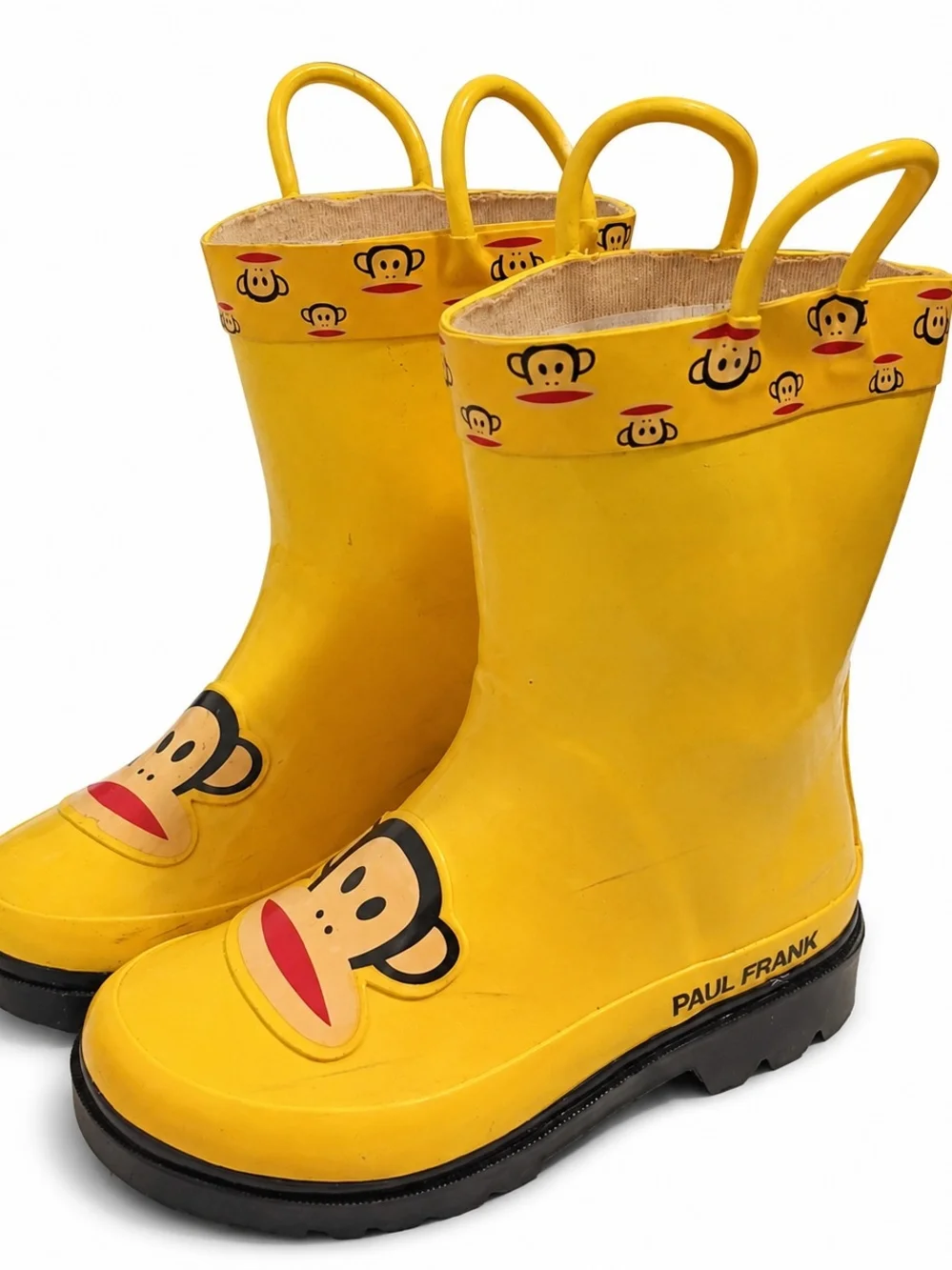 Paul Frank Yellow Julius Monkey Rain Boots - Childrens 7.5